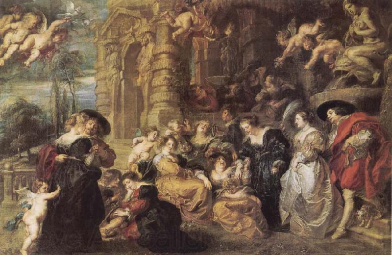 Peter Paul Rubens The Garden of Love Spain oil painting art